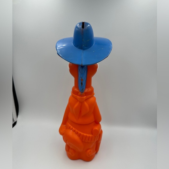 VTG 1960 HANNA-BARBERA QUICK-DRAW MCGRAW BUBBLE BATH SOAKY COIN BANK 9.5" - Picture 5 of 16